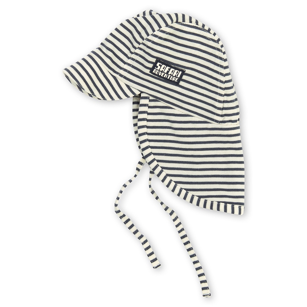 Sigikid Navy/white striped sun hat for babies and toddlers