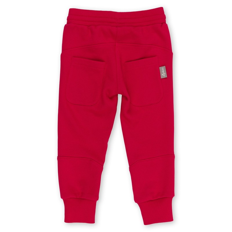 Size 110 Sigikid παντελόνι φόρμας με λάστιχο και τσέπες Under Construction κόκκινο