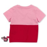 Size 068 Sigikid κοντομάνικο μπλουζάκι colorblock ροζ - κόκκινο