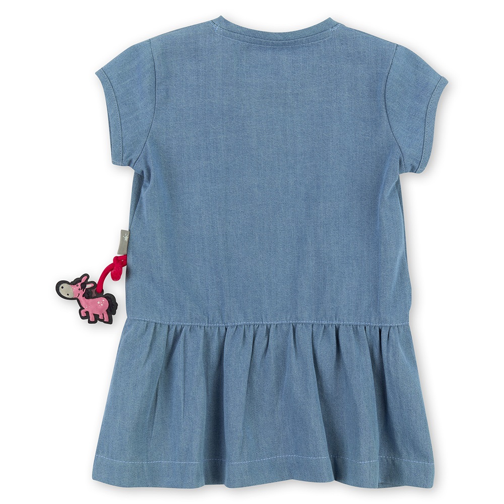 Sigikid Little girls airy jeans-blue summer dress
