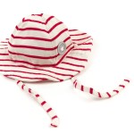 Size 040 Sigikid παιδικό καπέλο ηλίου ριγέ λευκό κόκκινο