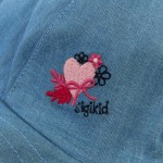 Size 040 Sigikid παιδικό καπέλο ηλίου Καρδιά denim