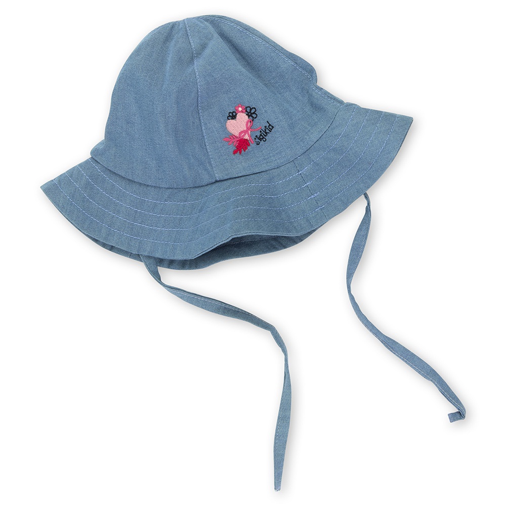 Size 042 Sigikid παιδικό καπέλο ηλίου Καρδιά denim