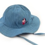Size 046 Sigikid παιδικό καπέλο ηλίου Καρδιά denim