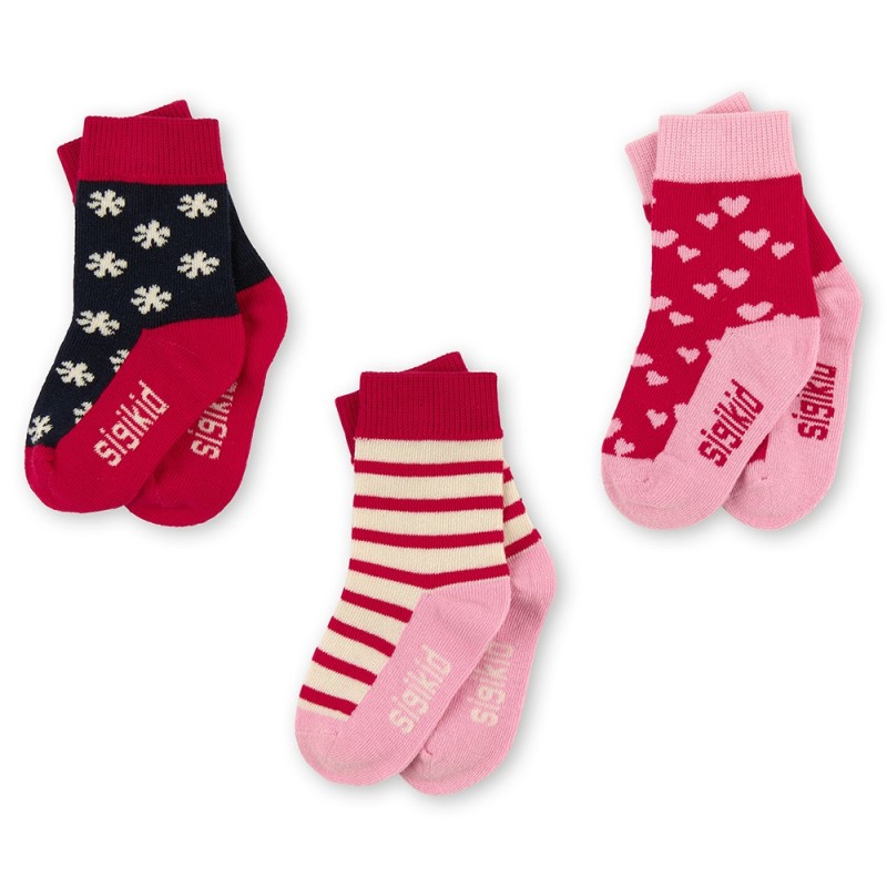 Size 16/18 Sigiκιd κάλτσες σετ των 3 ζευγών Red