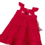 Size 116 Sigikid κοντομάνικο φόρεμα με βολάν κόκκινο