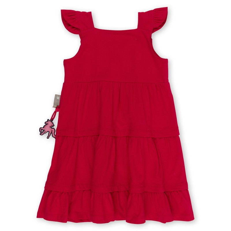 Size 122 Sigikid κοντομάνικο φόρεμα με βολάν κόκκινο