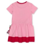 Size 128 Sigikid κοντομάνικο φόρεμα με εφέ φούστας Άλογο ροζ - κόκκινο