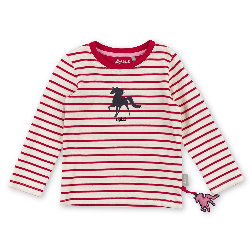 Sigikid Red/white girls long sleeve horsepower