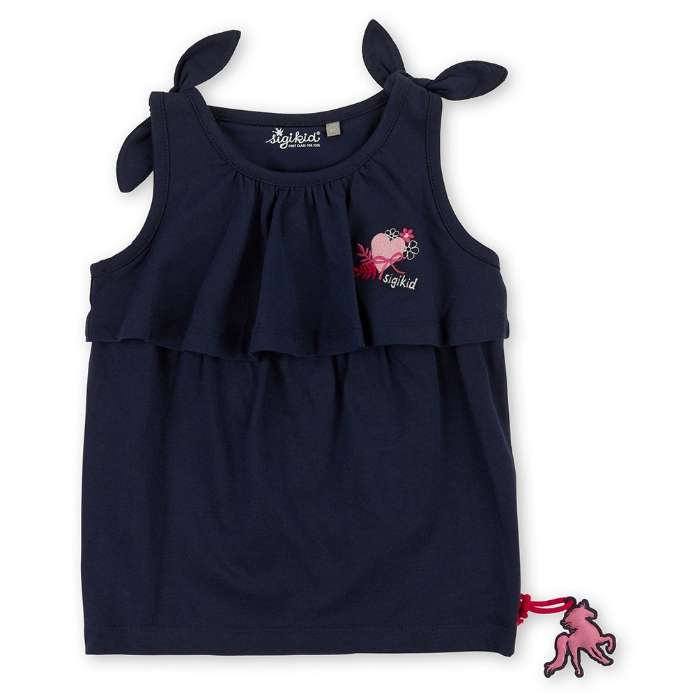 Sigikid girls flounce tank top with bow detailing  Size: 128