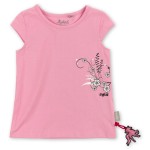 Sigikid Cap sleeve top for girls, pink - Size: 128