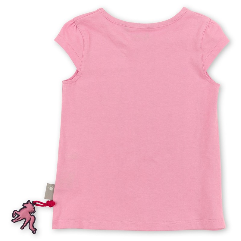 Sigikid Cap sleeve top for girls, pink - Size: 128