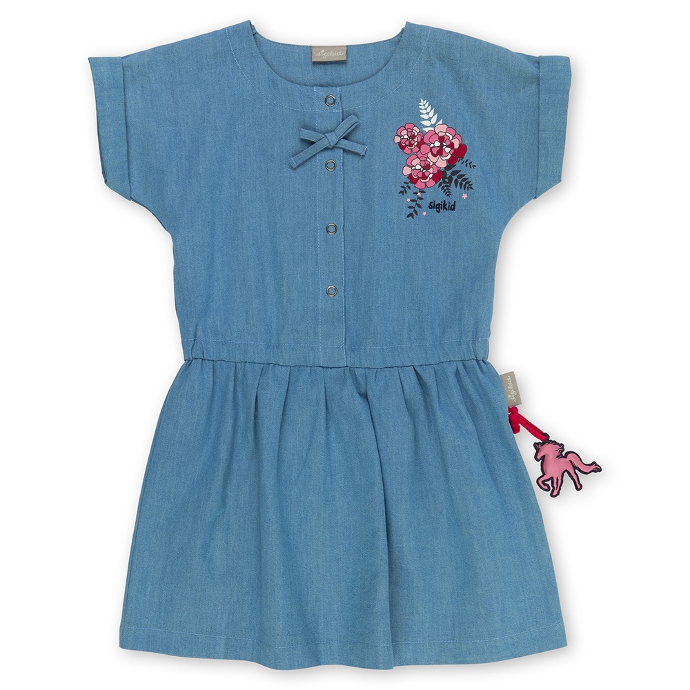 Sigikid Airy jeans-blue summer dress for girls