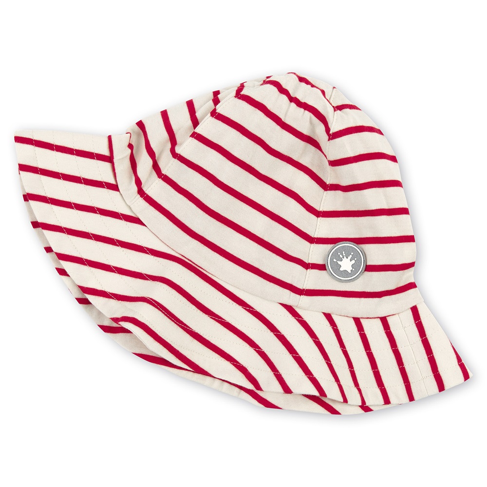 Sigikid Brimmed girls sun hat, red/white striped