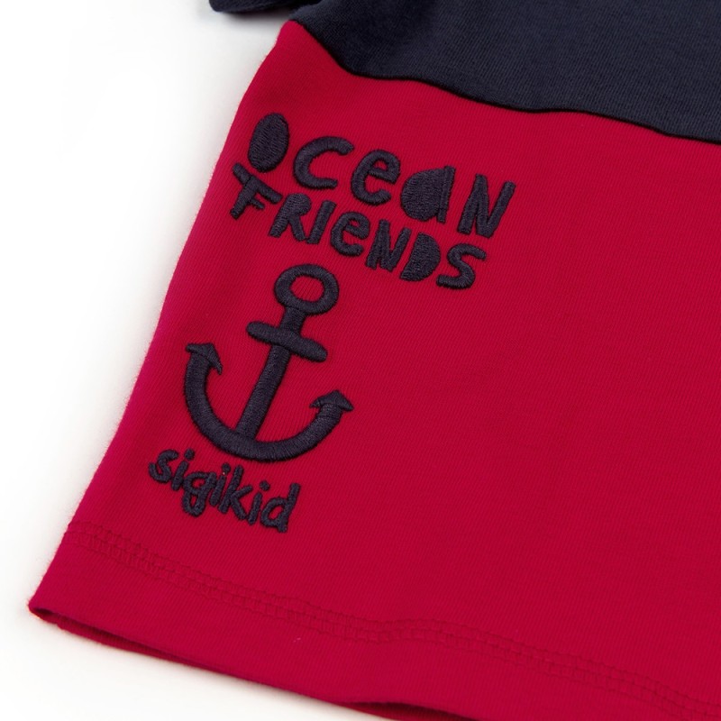 Size 092 Sigikid κοντομάνικο μπλουζάκι Ocean Friends μπλε - κόκκινο Size 092 Sigikid κοντομάνικο μπλουζάκι Ocean Friends μπλε - κόκκινο