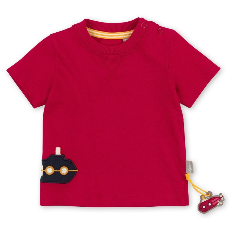 Size 068 Sigikid κοντομάνικο μπλουζάκι κόκκινο Υποβρύχιο
