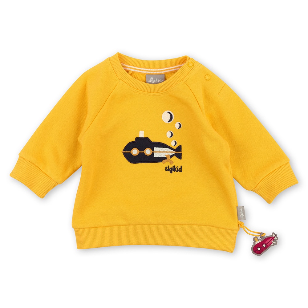 Sigikid Boys Pullover Sweatshirt Yellow - Size: 092