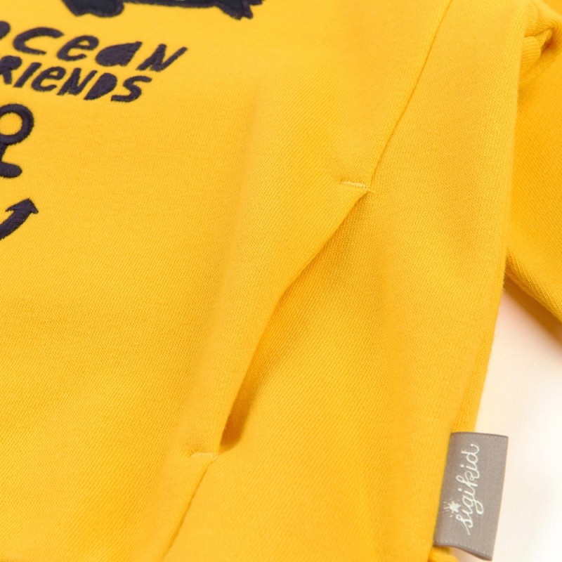 Size 110 Sigikid φούτερ με κουκούλα Ocean Friends κίτρινο