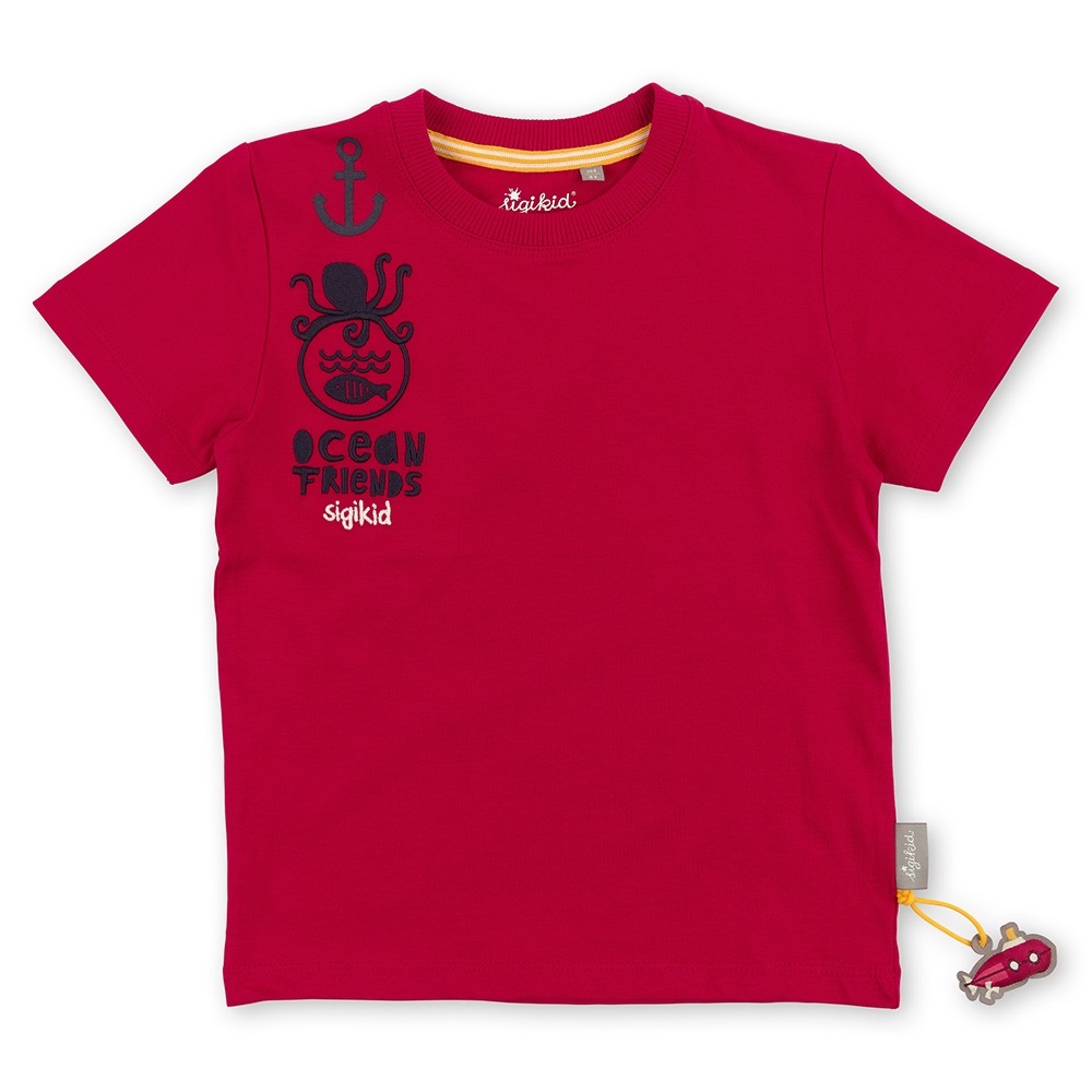 Sigikid Boys T-Shirt Red - Size: 110