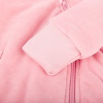 Size 068 Sigikid Φόρμα εξόδου βελουτέ με κουκούλα και αναδιπλούμενα γάντια/μανσέτες ροζ