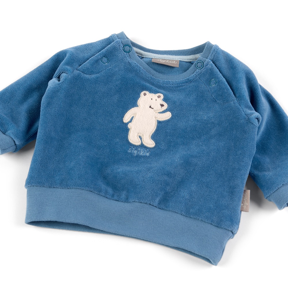Sigikid Top velour longsleeve shirt, Newborn Girls & Boys Size 062