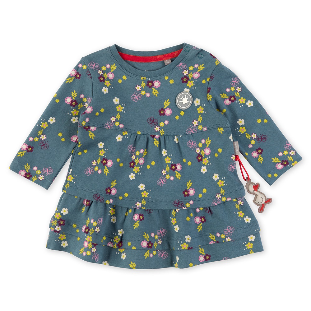 Sigikid Baby girl long sleeve tiered dress with floral print