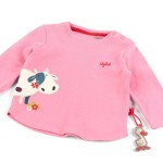 Size 098 Sigikid Μακρυμάνικο μπλουζάκι με κέντημα Αγελάδα ροζ