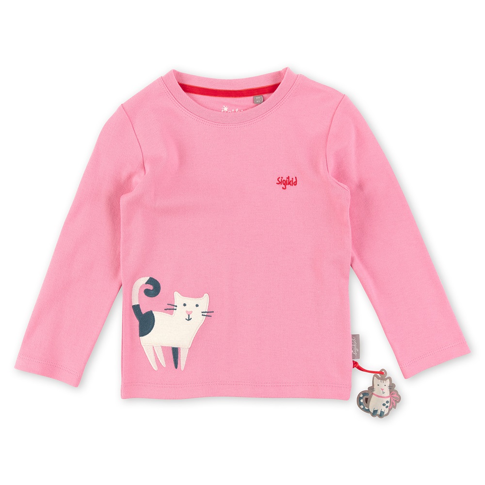 Size 098 Sigikid Μακρυμάνικο μπλουζάκι Γατούλα ροζ
