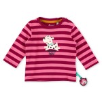 Size 080 Sigikid Μακρυμάνικο μπλουζάκι με κέντημα μπορντό ροζ