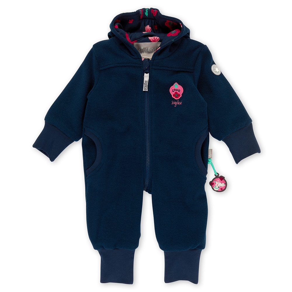 Sigikid Baby girl fleece overall sigikid Love, lined
