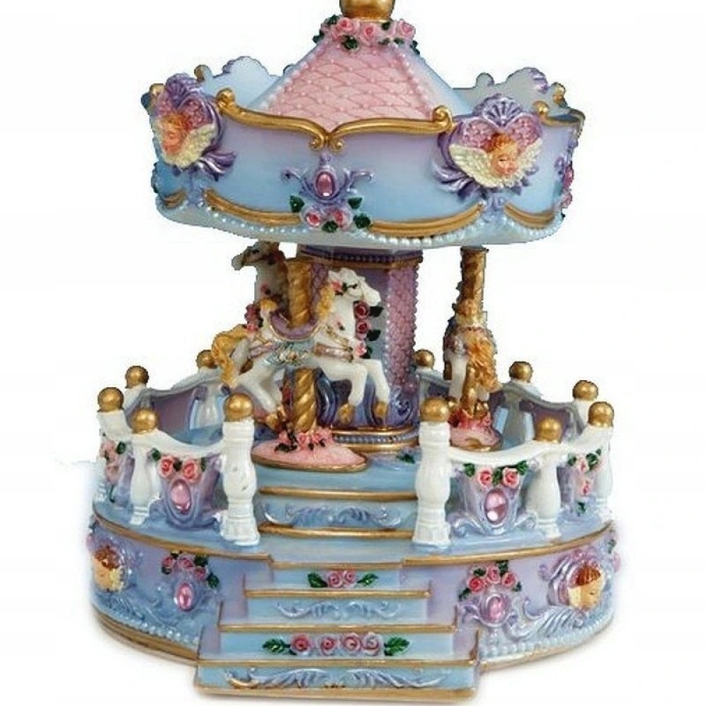 Carousel with stem and angel busts
