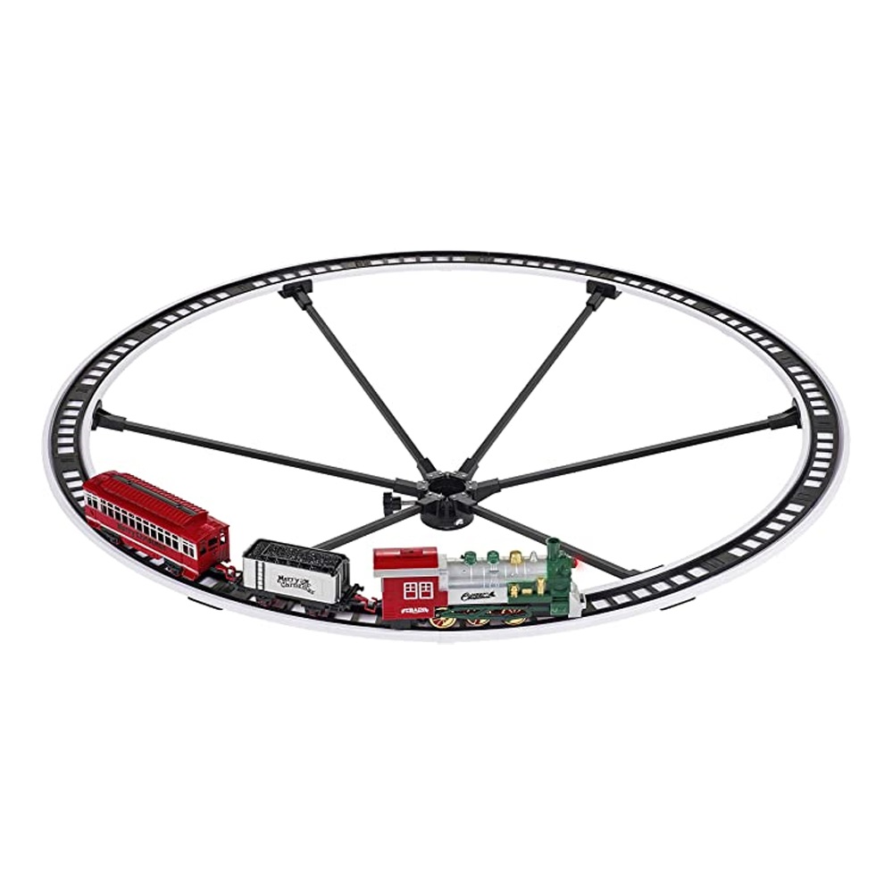 Oversized Animated Train Around The Tree