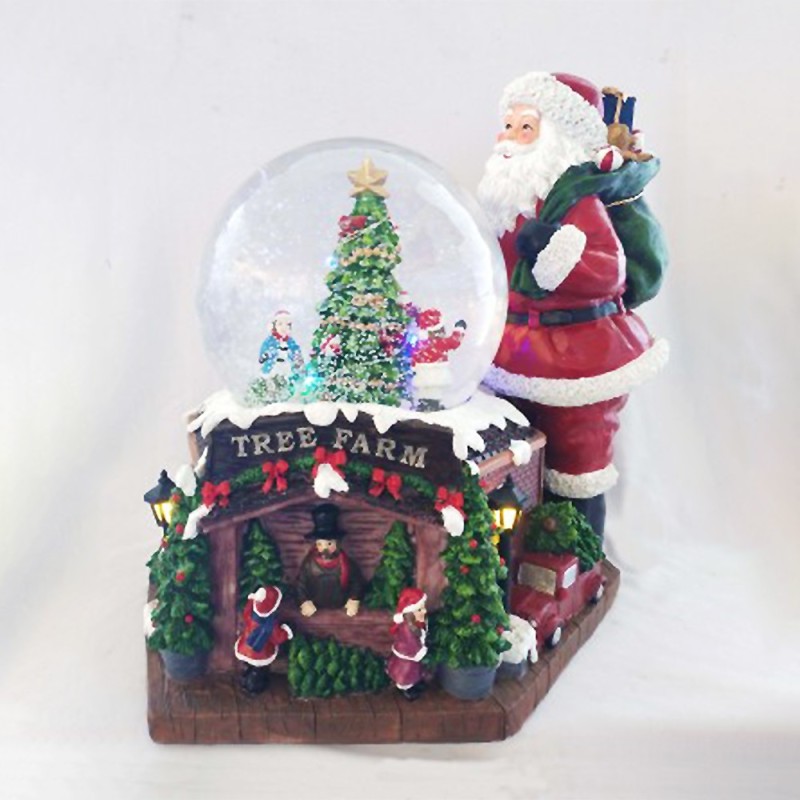 Χριστουγεννιάτικο μουσικό κουτί χιονόμπαλα Χριστουγεννιάτικο Δέντρο 15 εκ.