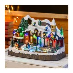 Χριστουγεννιάτικο Μουσικό Κουτί 'Χιονισμένο Χωριό Πατινάζ'