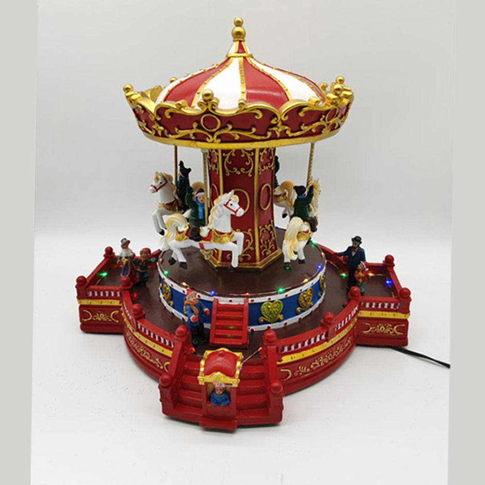 new Carousel red-white with balustrade -