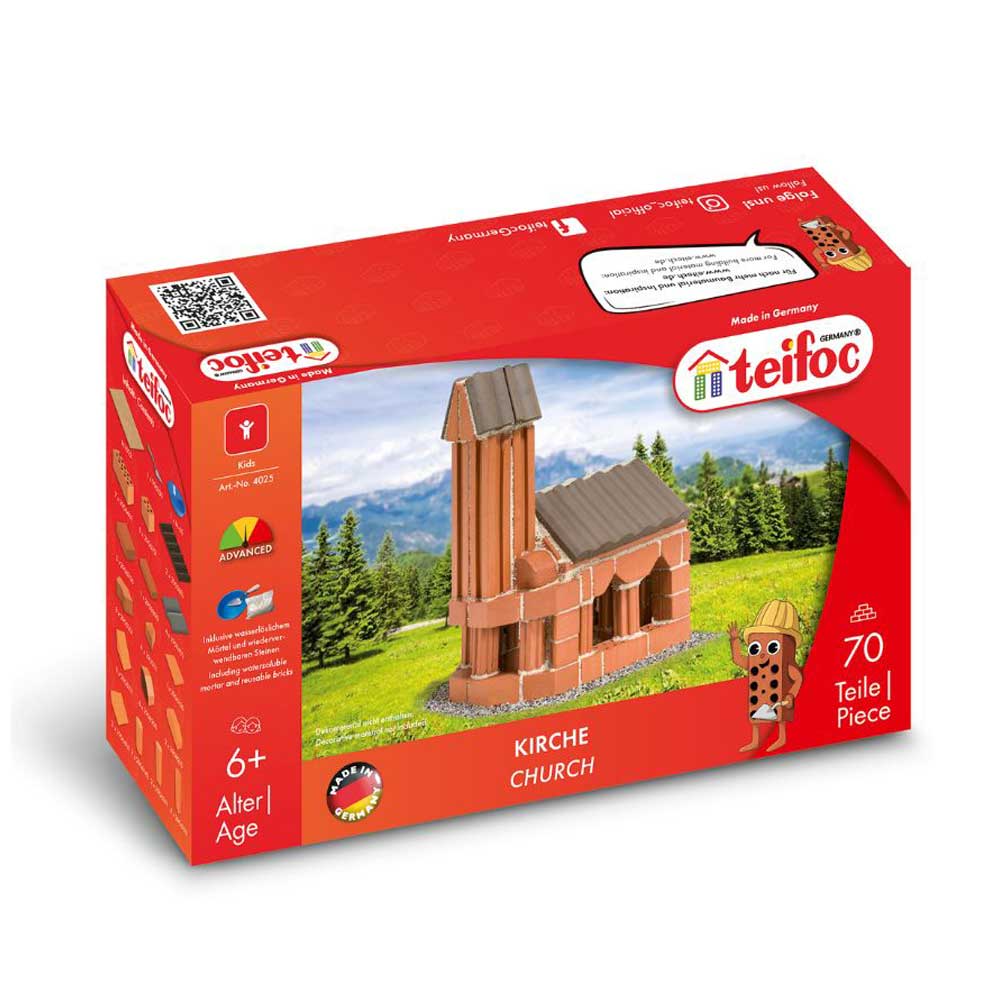 Teifoc Church - stone building set (70 parts)