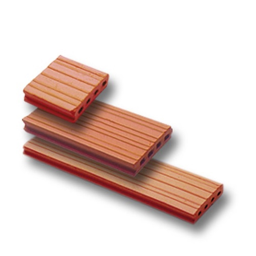 Teifoc Plate Assort. (4 halves, 4 quarters, 8 whole roof tiles)