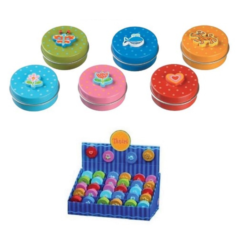 Mini metal round boxes 6colors