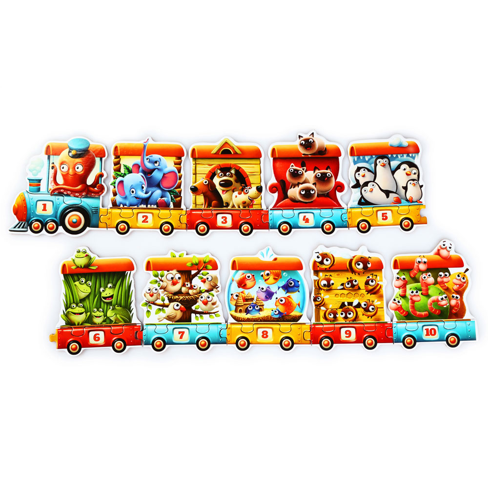 Cubika puzzle train