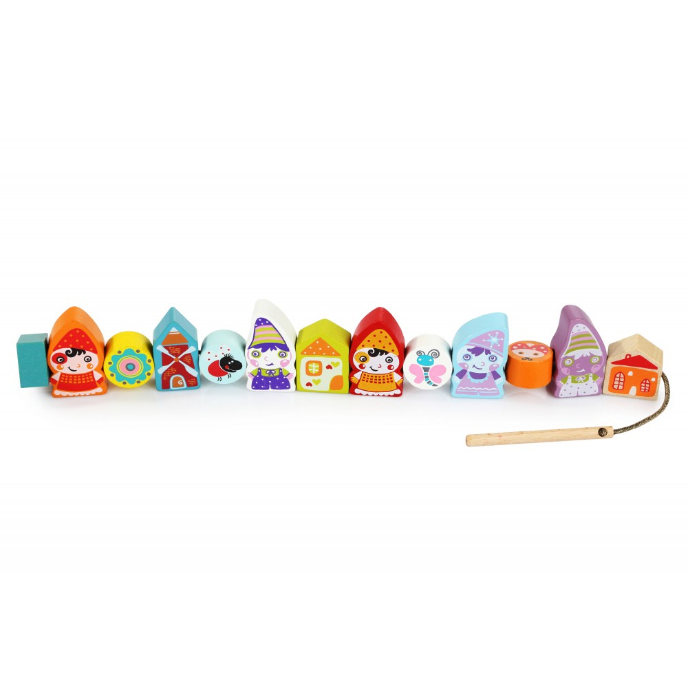 Cubika Happy dwarves lacing toy