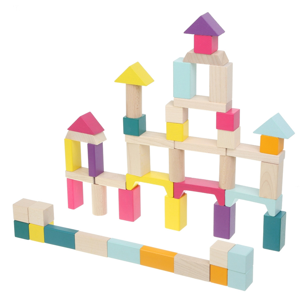 Cubika Wooden blocks construction kit «Cubika 2» 50pcs