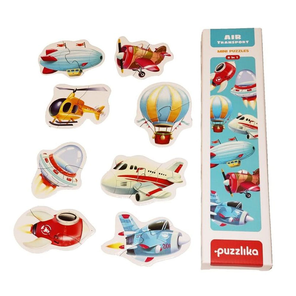 Cubika Puzzles 8 in 1 'Air Transport' 8*2pcs
