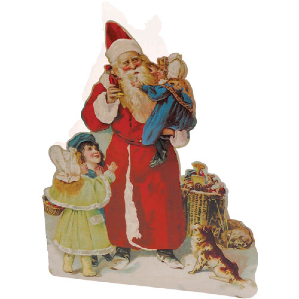 Christmas card A4 size embossed