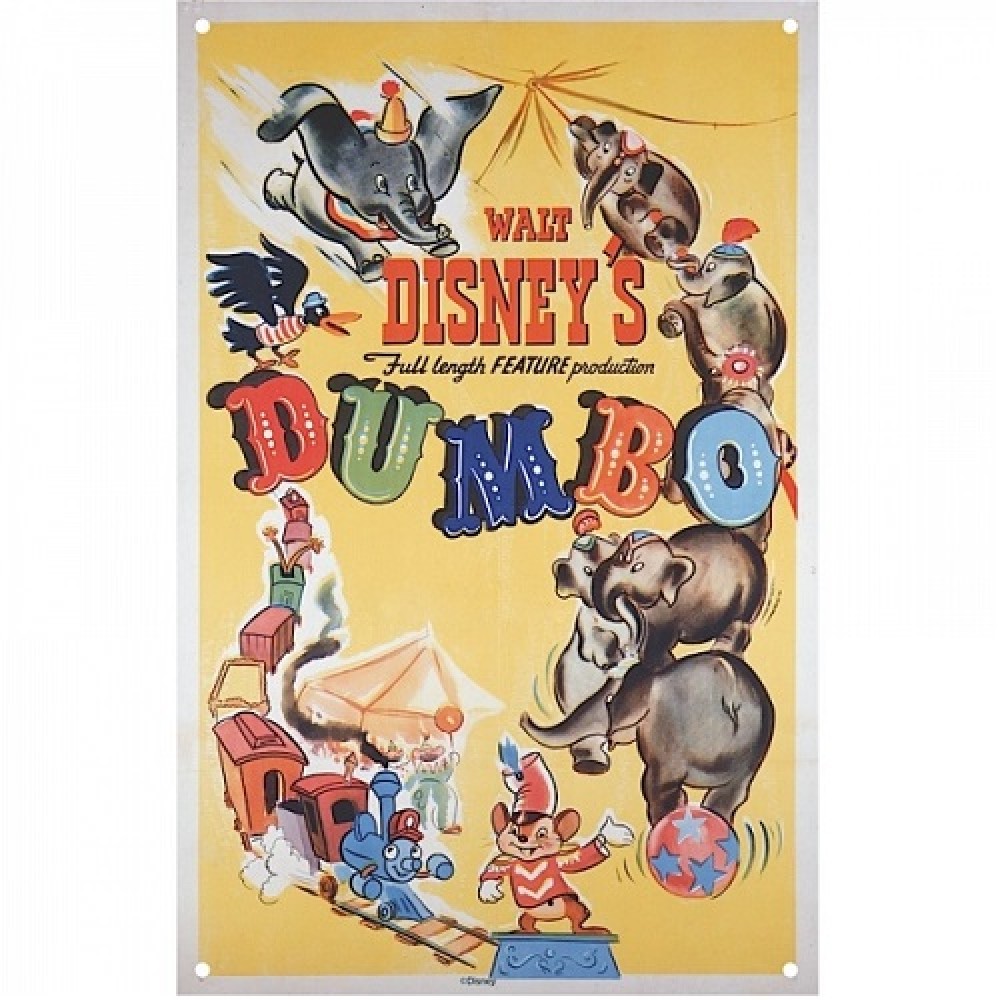 Μεταλλικός πίνακας Disney Classic Film Posters Dumbo