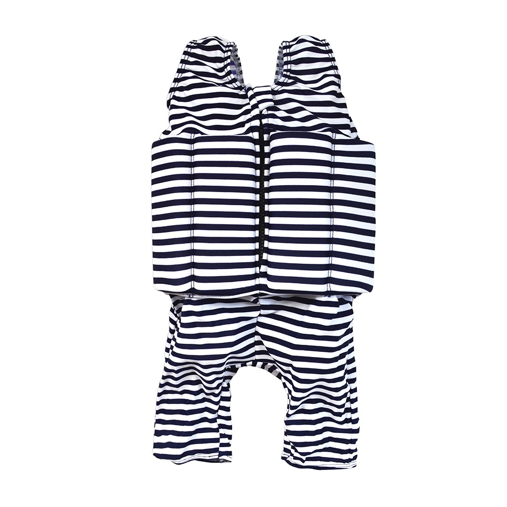 Floatsuit Navy White Stripe (With Zip) 2-4 Years