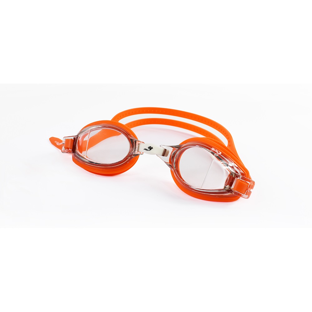 Splash Soaked Adult Piranha Goggles Orange