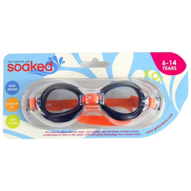 Splash Γυαλιά κολύμβησης παιδικά Soaked Koi Orange 6-14 ετών