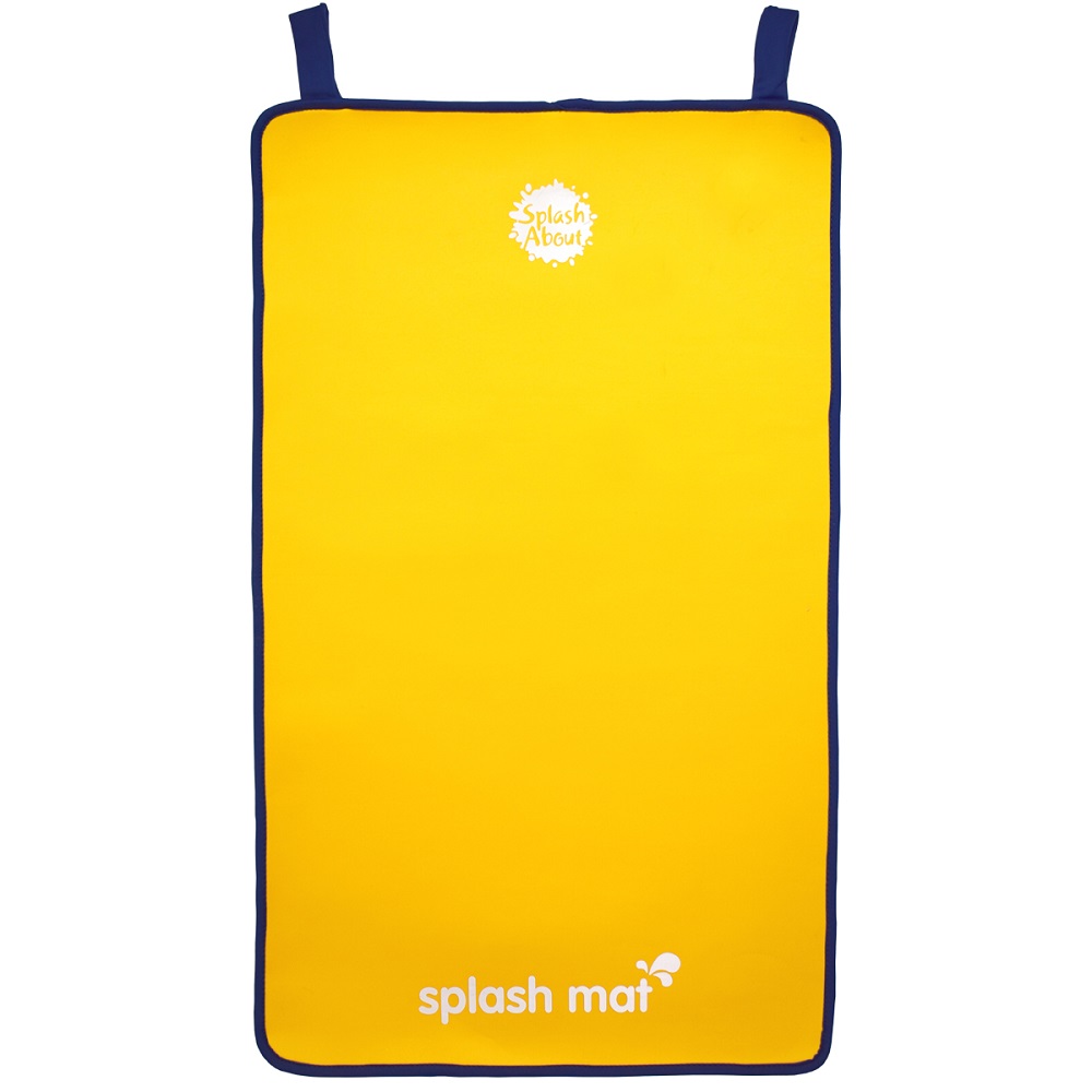 Splash Changing Mat Yellow with Navy Rib