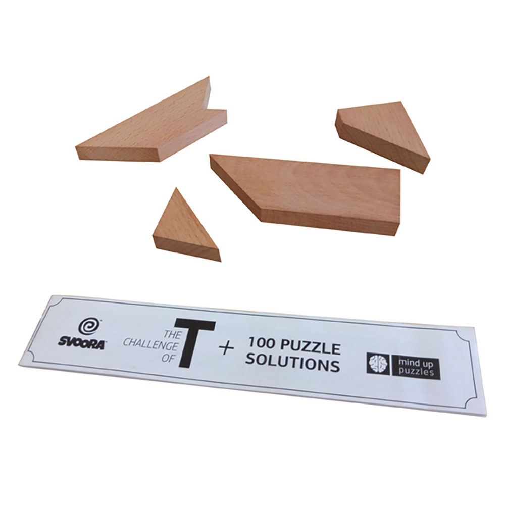 Svoora Mind up Puzzle 'The Challenge of T' plus 100 different tangrams