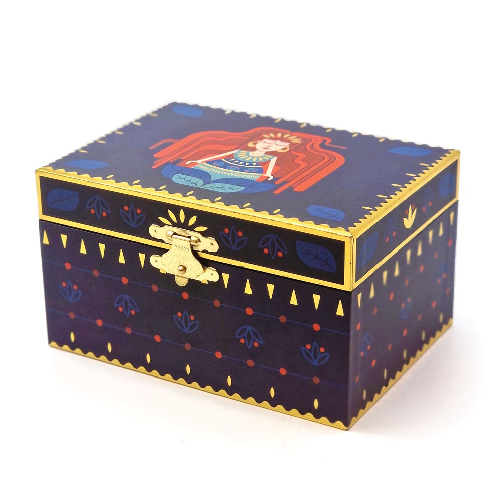 Svoora Musical Jewelry Box ‘Celestial’ with Ring Holder & Wide Mirror ‘Vespera’